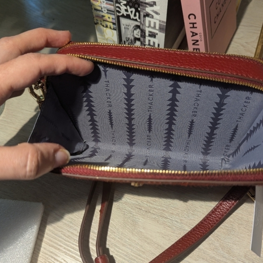 Thacker Ronnie Genuine Calf Hair Crossbody NWT - Picture 4 of 12